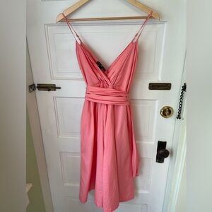 GAP beautiful coral faux wrap dress - 2